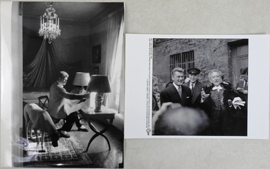 PHOTOGRAPHIE Deux portraits dont : - Jean Cocteau lors d'une réception à l'Académie française, Paris,...