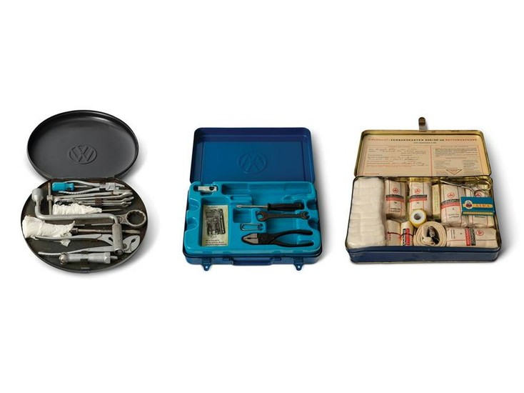 Pair of Volkswagen Tool Kits and First Aid Kit