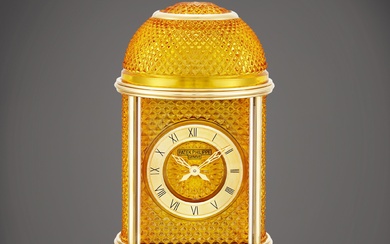 Patek Philippe "Crystal Amber", Reference 10008M-001 | A Baccarat crystal dome clock, Circa 2020 | 百達翡麗 | "Crystal Amber" 型號10008M-001 | Baccarat 水晶座鐘，約2020年製