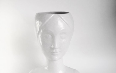 Piero Fornasetti Midcentury Ceramic Vase Woman