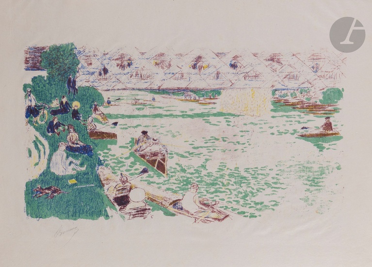 Pierre Bonnard (1867-1947) Le Canotage. 1897.... - Lot 38 - Ader
