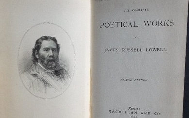 Poetical Works of James Russell Lowell 1874