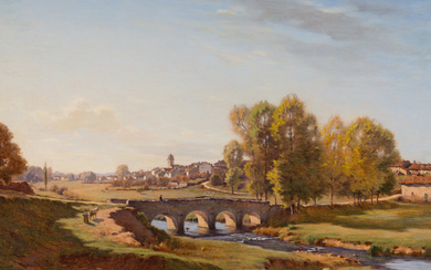 Pont de la Saône à Monthureaux, Vosges,Jean Ferdinand Monchablon