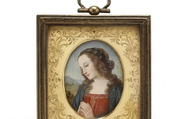 Portrait Miniature of the Madonna