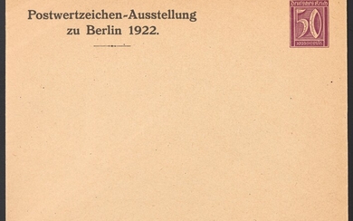 Poststück - Partie Ganzsachen D.Reich 1873-1924