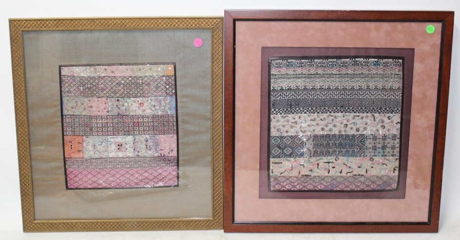 Pr. Chinese Embroideries Framed (2)