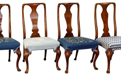 Queen Anne Style Mahogany Dining Chairs