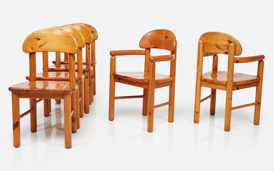 Rainer Daumiller Set of six dining chairs, 1970s