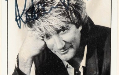 Rod Stewart London 1945 Photograph with dedication and signature...