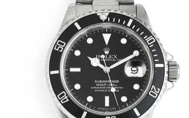 Rolex: A wristwatch of steel. Model Submariner, ref. 16610. Mechanical...