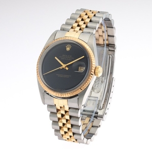 Rolex Datejust Black Dial Tuotone Watch,1966