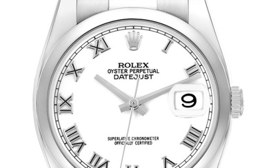 Rolex Datejust White Roman Dial