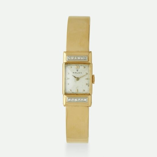 Rolex, Gold and diamond wristwatch