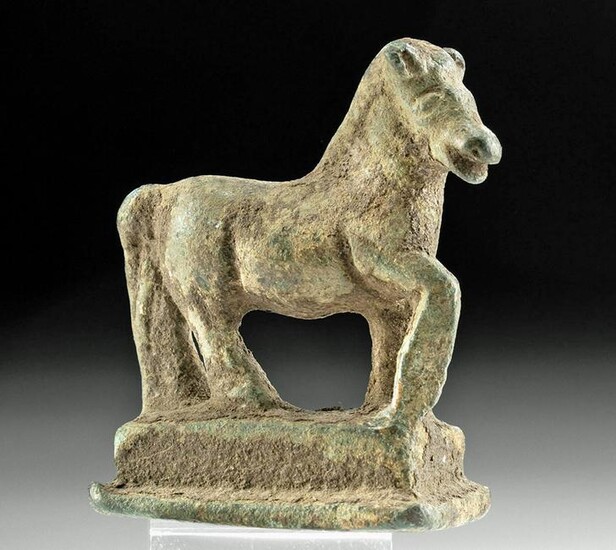Roman Leaded Bronze Votive Figure of Horse