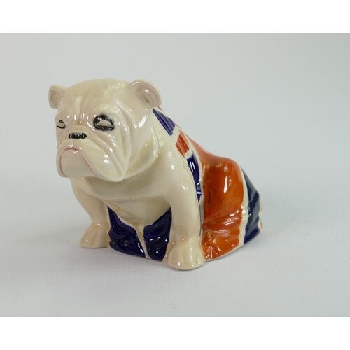 Royal Doulton small seated Union Jack bulldog: c1941, height...
