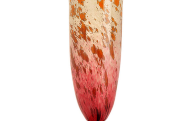 SCHNEIDER Vase balustre vas "Jades", circa 1922-1924, en verre jasp...
