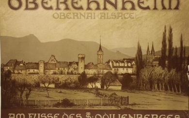 SCHULTZ-WETTEL (Ferdinand, 1872/76-1957) - DISPLAY "Oberehnheim" 67 x 91 cm...