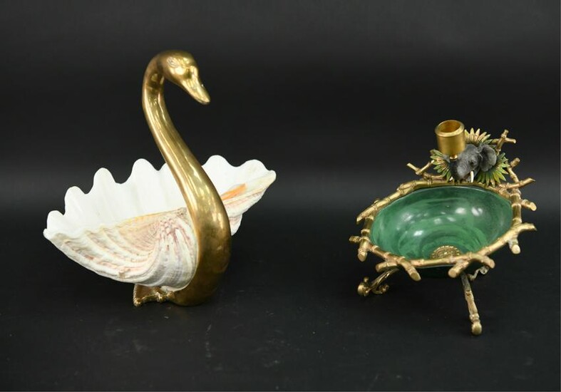 SWAN AND ELEPHANT BOWL