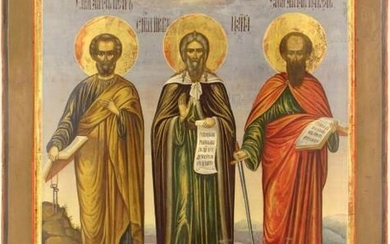 Saints Apostles Peter and Paul with saint Prophet