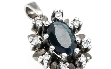 Sapphire-diamond pendant WG 5
