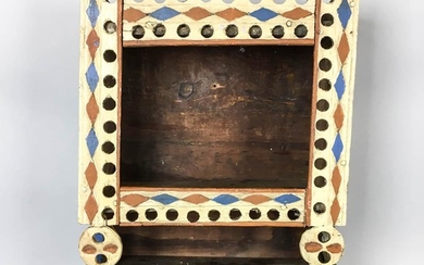 Scandinavian Polychrome-decorated Pine Wall Box