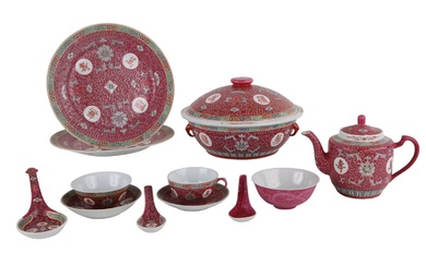 Set of Chinese Partial Porcelain Dinnerware
