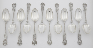 Set of Twelve Tiffany & Co. Sterling Silver Olympian