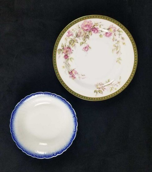 Set of Two Vintage Limoges China Plates