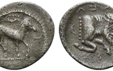 Sicily, Gela, Litra, ca. 465-450 BC AR (g 0,71; mm...