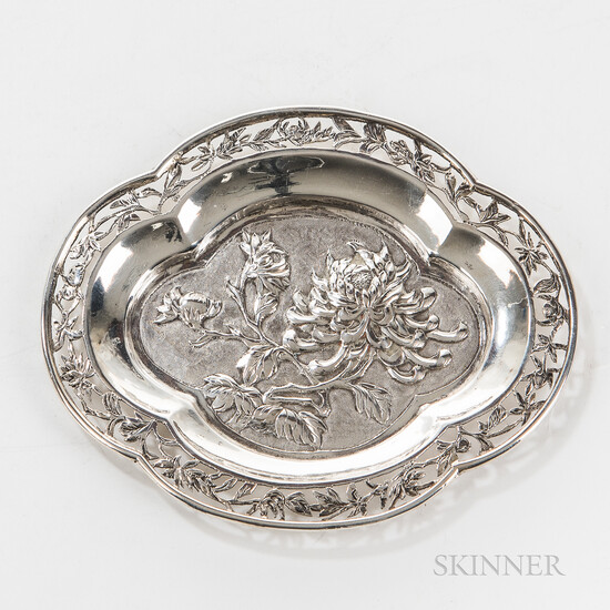 Silver Repousse Dish