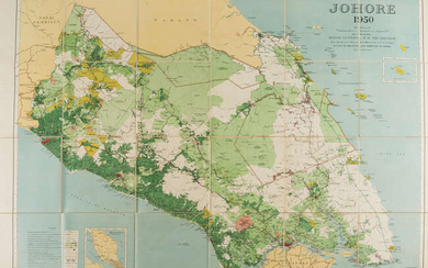 Singapore & Malaysia.- Survey Dept. (Federation of Malaya) Johore, 1950.