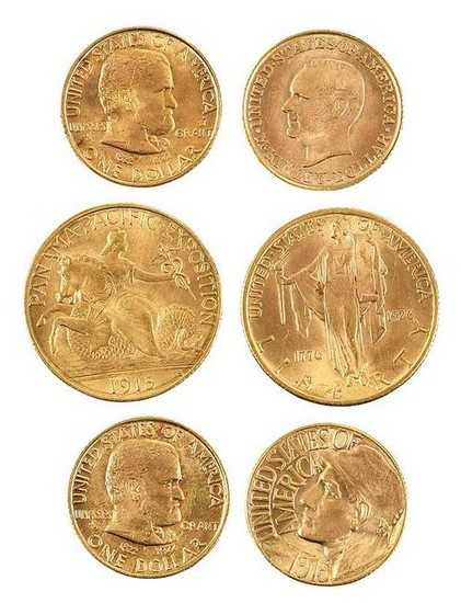 Six Classic U.S. Gold Commemoratives