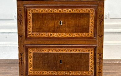 Small Italian Neoclassical Inlaid Commode