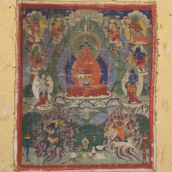 Small Tibetan Painted Thangka