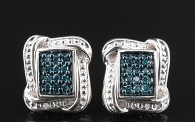 Sterling Lab Grown Diamond Earrings