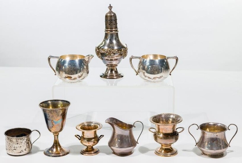 Sterling Silver and European Silver (900) Hollowware