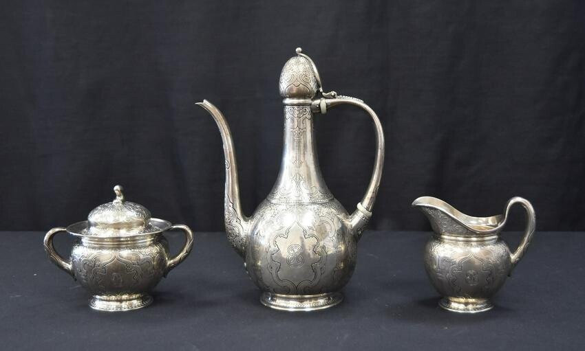 TIFFANY & Co. MAKERS STERLING SILVER TEA SET