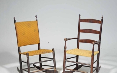 TWO 19TH C. CHILD’S SHAKER ROCKERS
