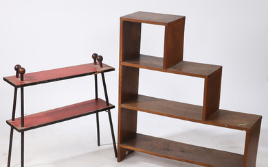 TWO 20TH CENTURY BOOKCASES.