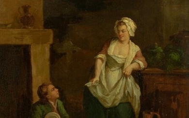 J. Courteille, French, 18th Century: The Broken Dish