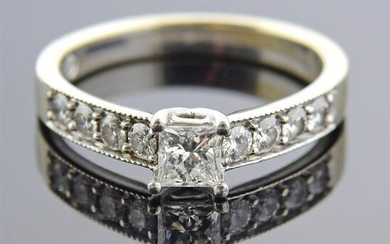 The Leo Platinum 14k Gold Diamond Engagement Ring