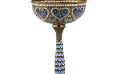 The magnificent silver goblet of Ivan Khlebnikov: painted, cloisonne, and...