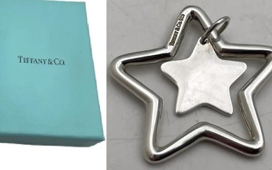 Tiffany & Co. Sterling Silver Key Chain Ring With Box