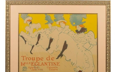 Toulouse Lautrec "Troupe de Mlle Eglantine" Litho