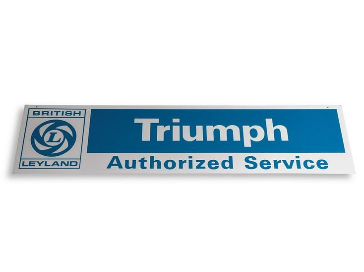 Triumph Authorized Service Sign
