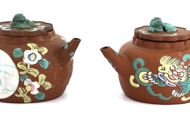 Two Chinese Yixing zisha teapots