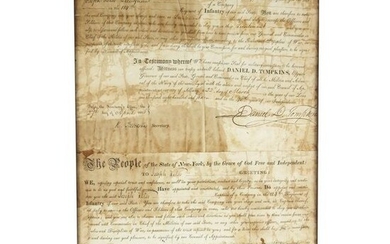 Two Documents Signed by D.D. Tompkins & J. Taylor