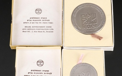 Two Silver Commemorative Coins from Israel