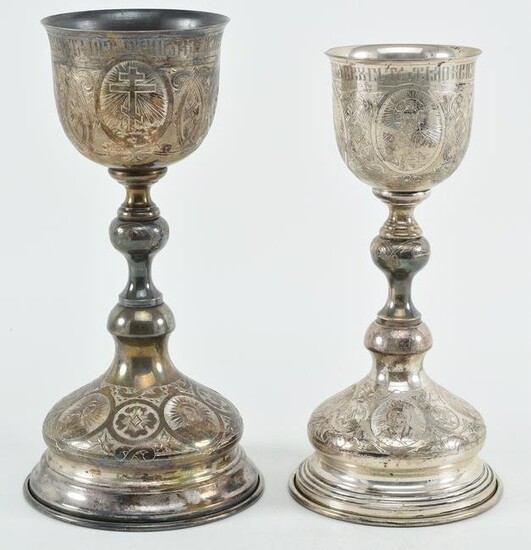Two liturgical chalices. Russia. Late 19th/early 20th