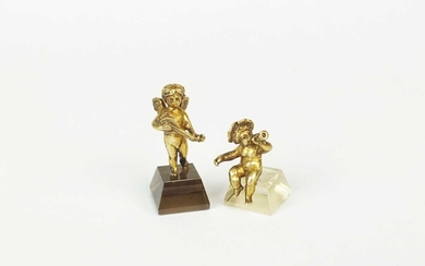 Two miniature models of putto